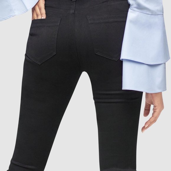 OLGYN Women's Black Stretch Denim Pants Skinny Fit - Picture 4 of 5